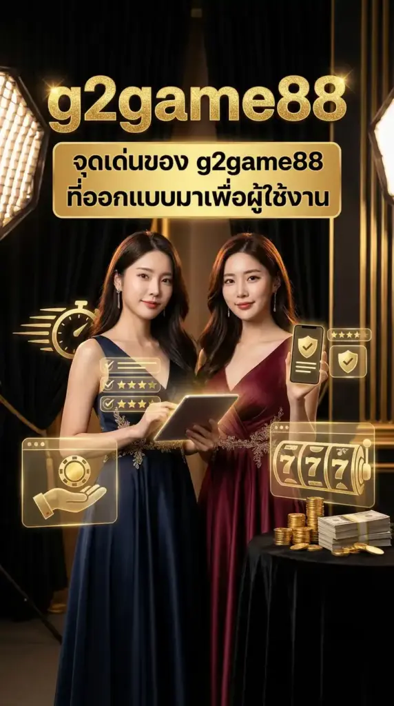 จุดเด่นของ g2game88 ที่ออกแบบมาเพื่อผู้ใช้งาน